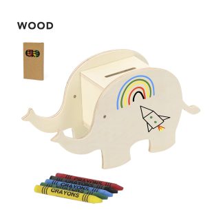 HUCHA MADERA ELEFANTE YILMAX