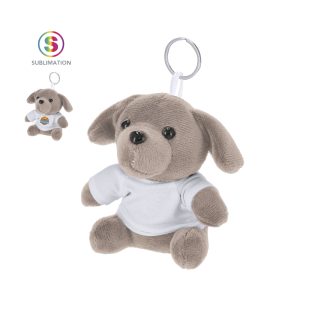 LLAVERO SUBLIMACIÓN PELUCHE PERRITO VIREO 9.5 x 10 x 6.2 cm
